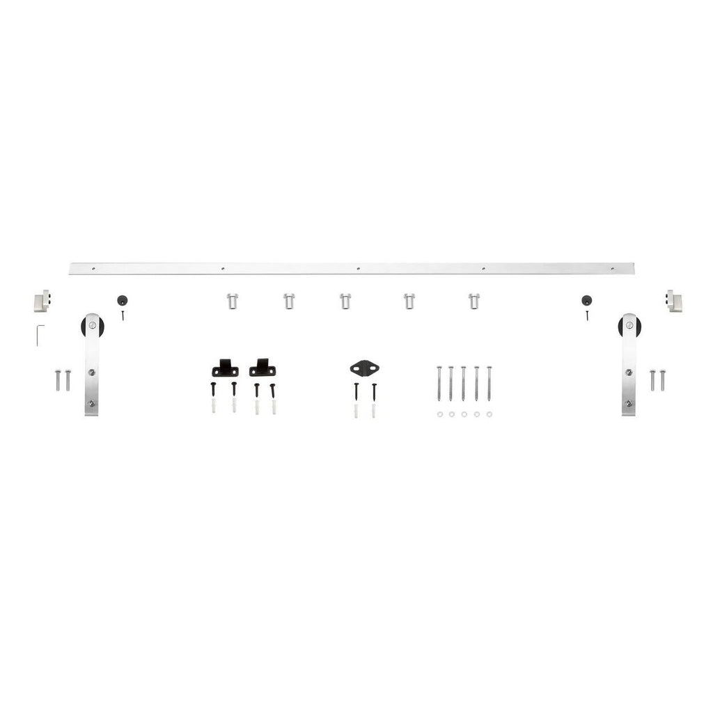 78-3/4x22 Straight Strap Barn Door Hardware Kit Q2476