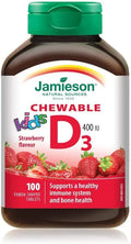 Chewable Vitamin D for Kids Strawberry 100 tabs A717714