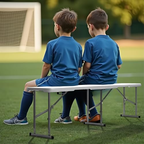 White 6ft Plastic Folding Bench 2 Pack O507731