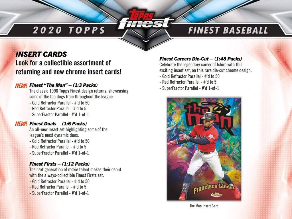 2020 Topps Finest Baseball Hobby Box L513