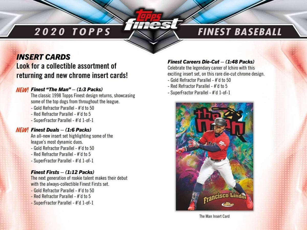 2020 Topps Finest Baseball Hobby Box L513