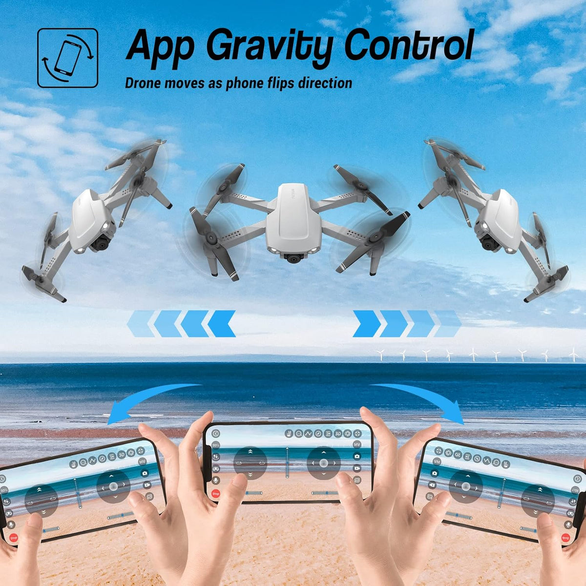 HD 1080P FPV Foldable RC Quadcopter Drone with Camera I3810