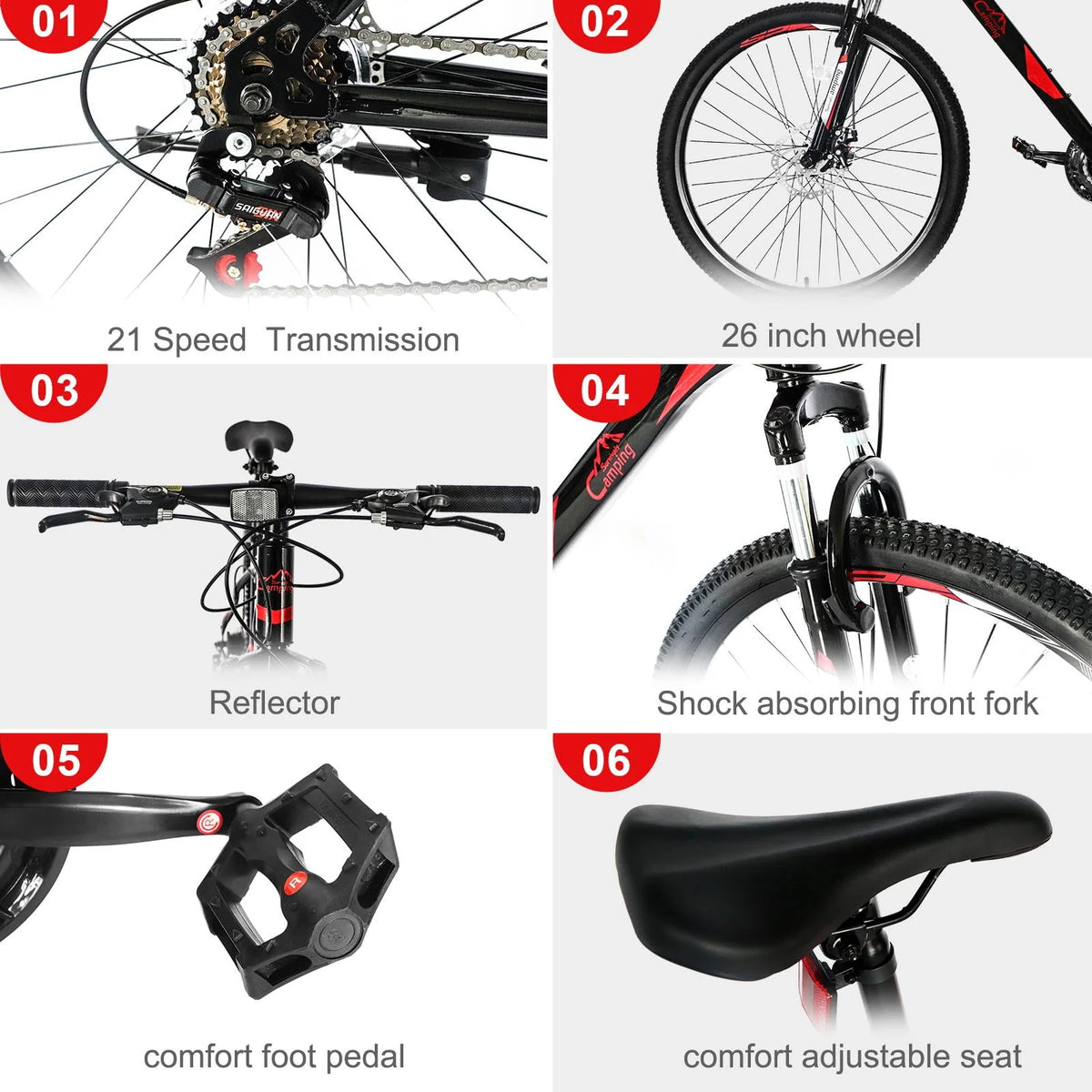 Lightweight 21-Speed Mountain Bike A4864
