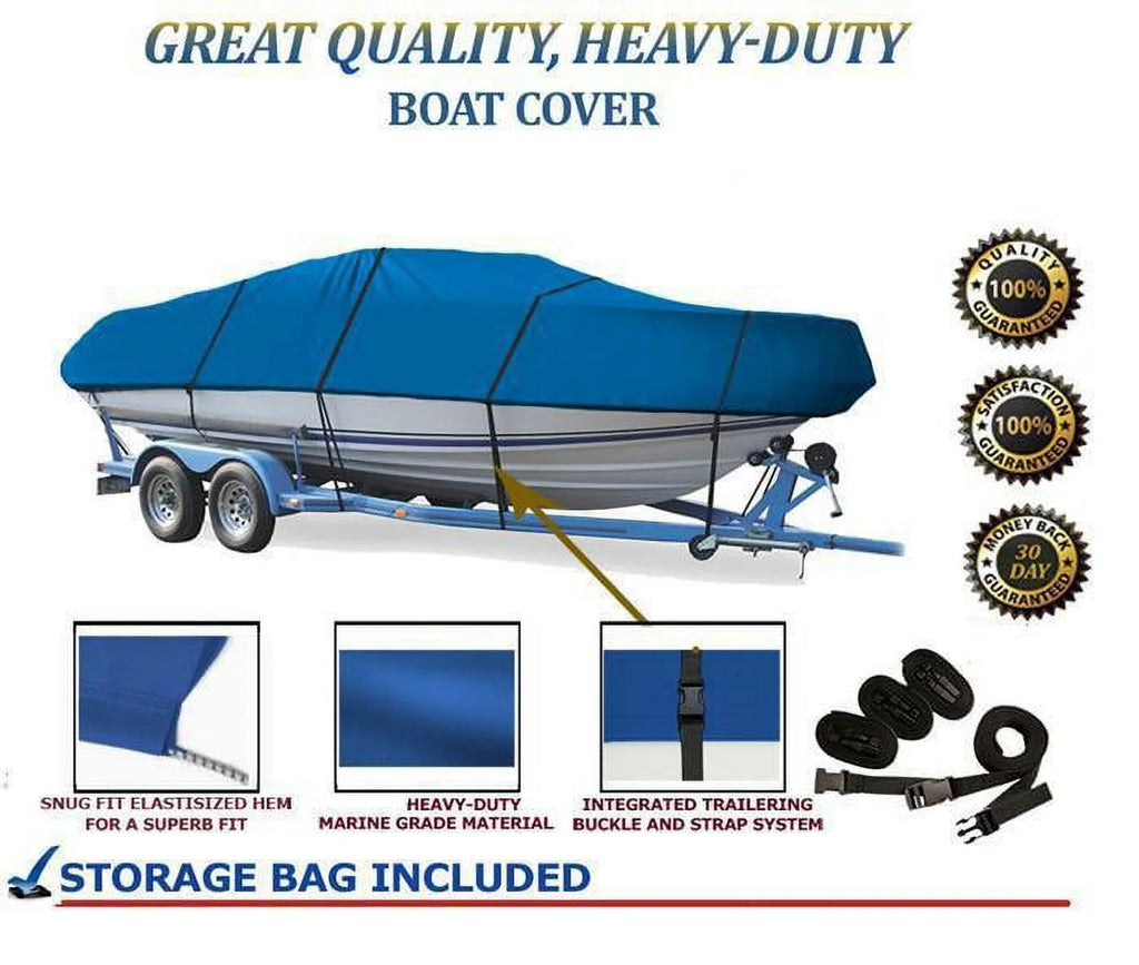 Boat Cover Compatible for Crestliner Commodore 14 O/B 1985-1989 T68605