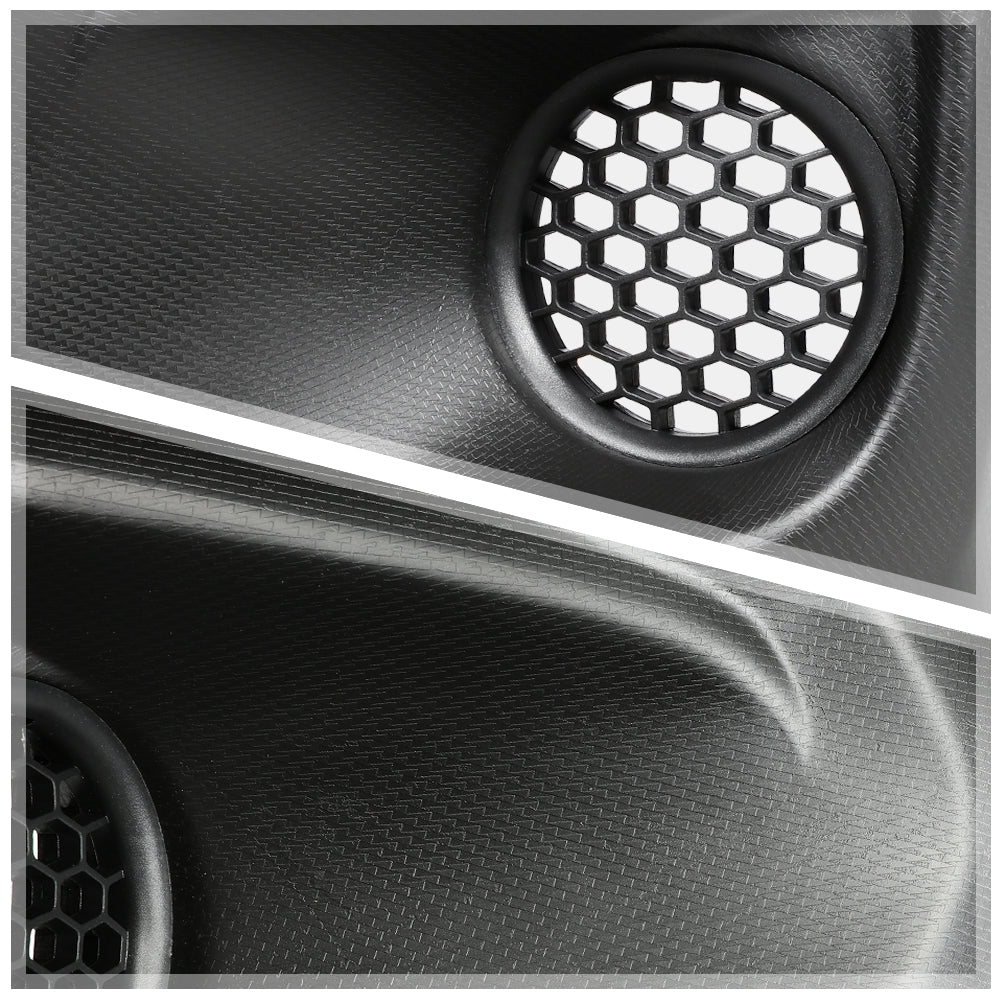 Black OE Replacement Front Bumper Fog Light Bezel Cover C3611