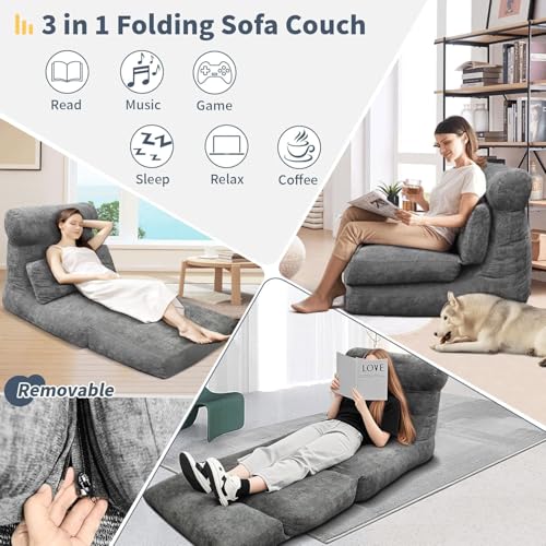 Folding Sofa Bed with Washable Cover L128