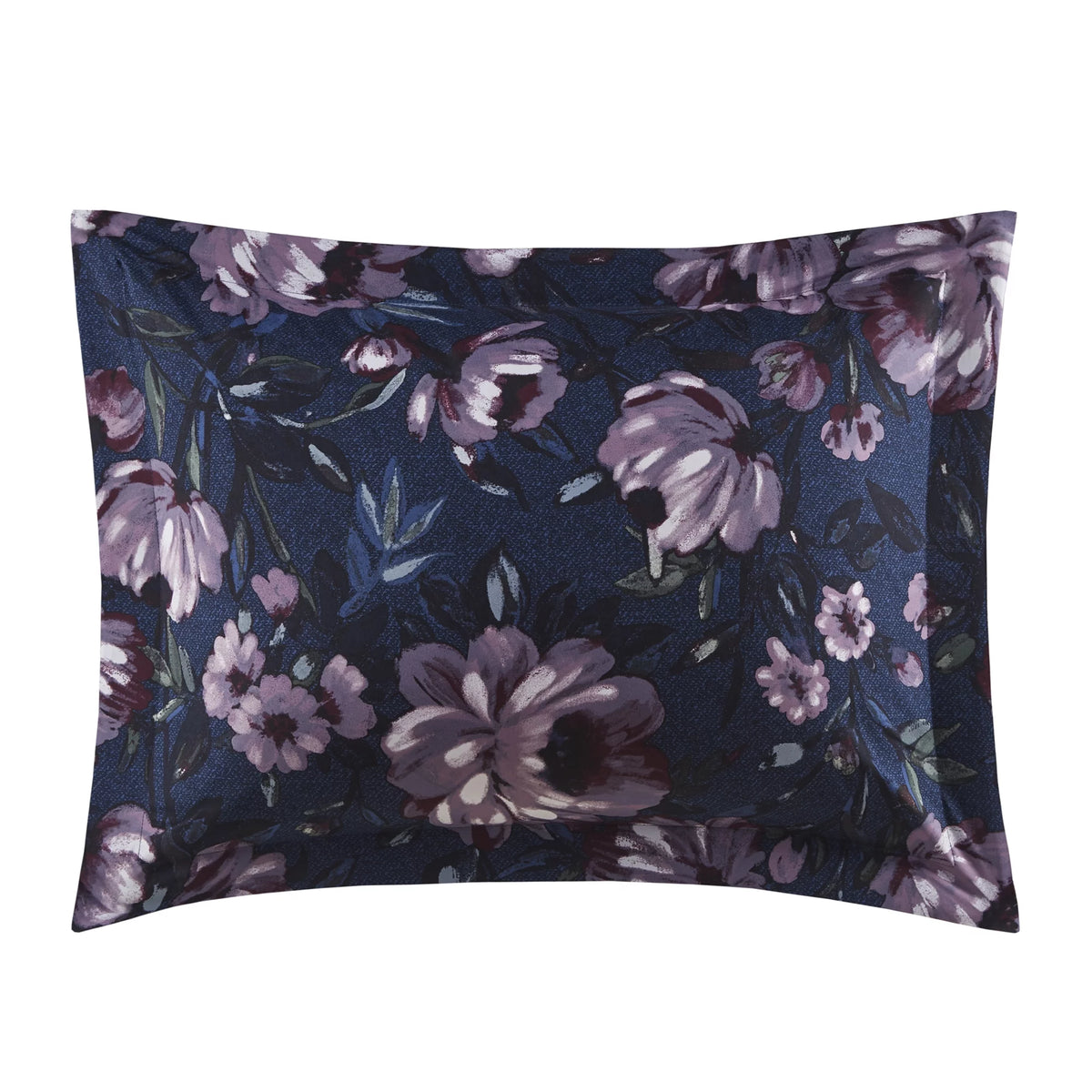 Blue Floral 10 Piece Queen Comforter Set with Sheets B9242