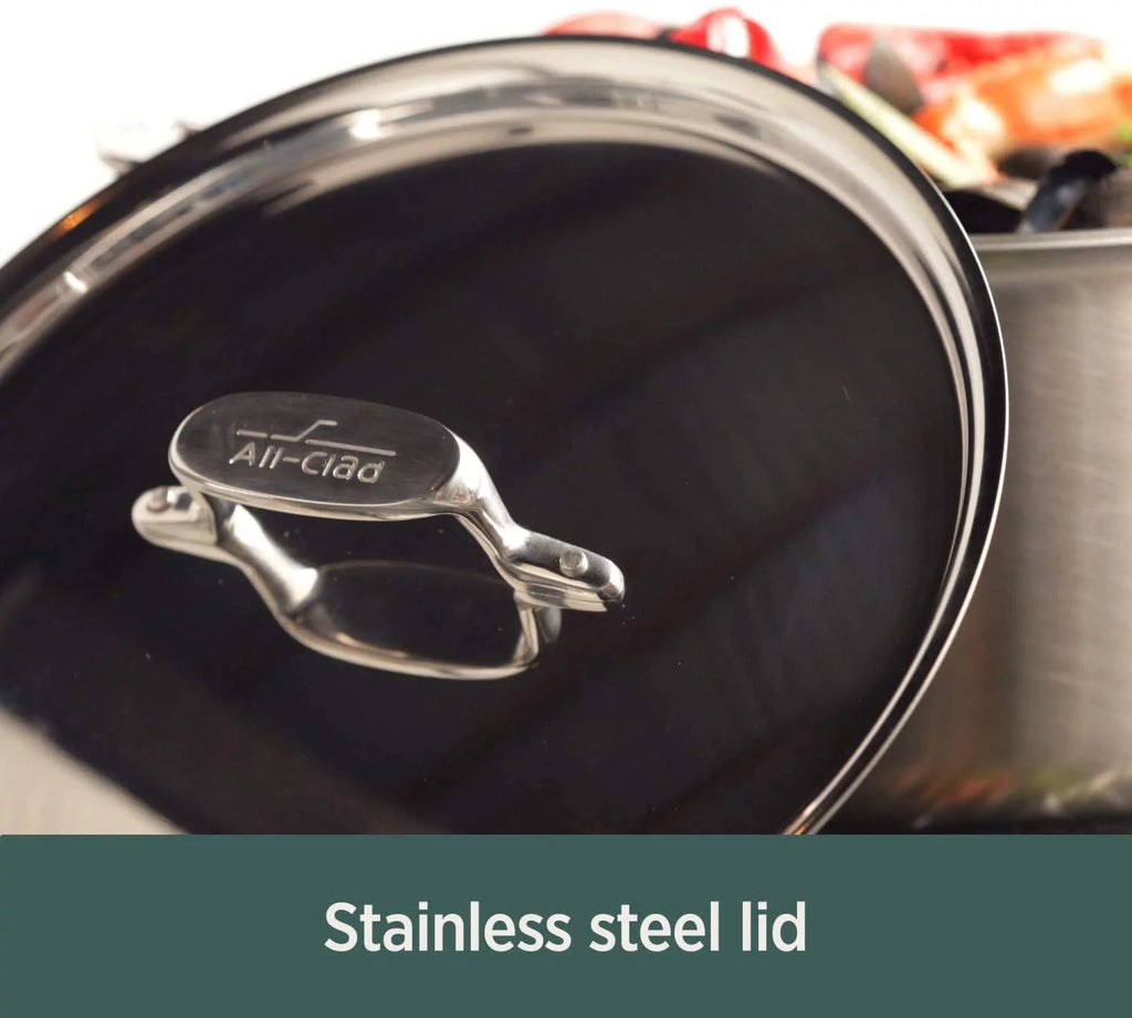 5-Ply Brushed Stainless Steel Cookware Set 14 Piece H3114