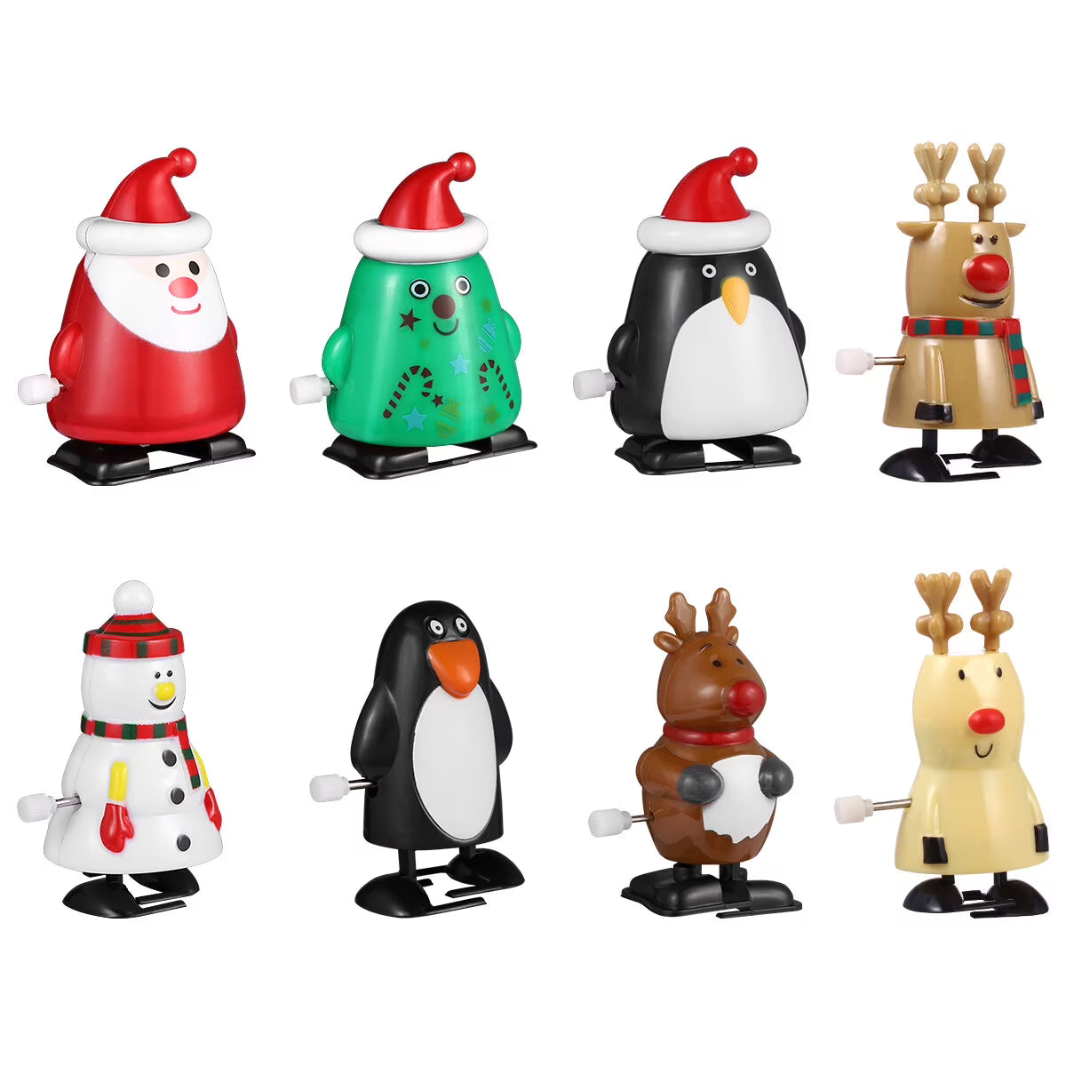 8pcs Christmas Wind Up Toys V1690