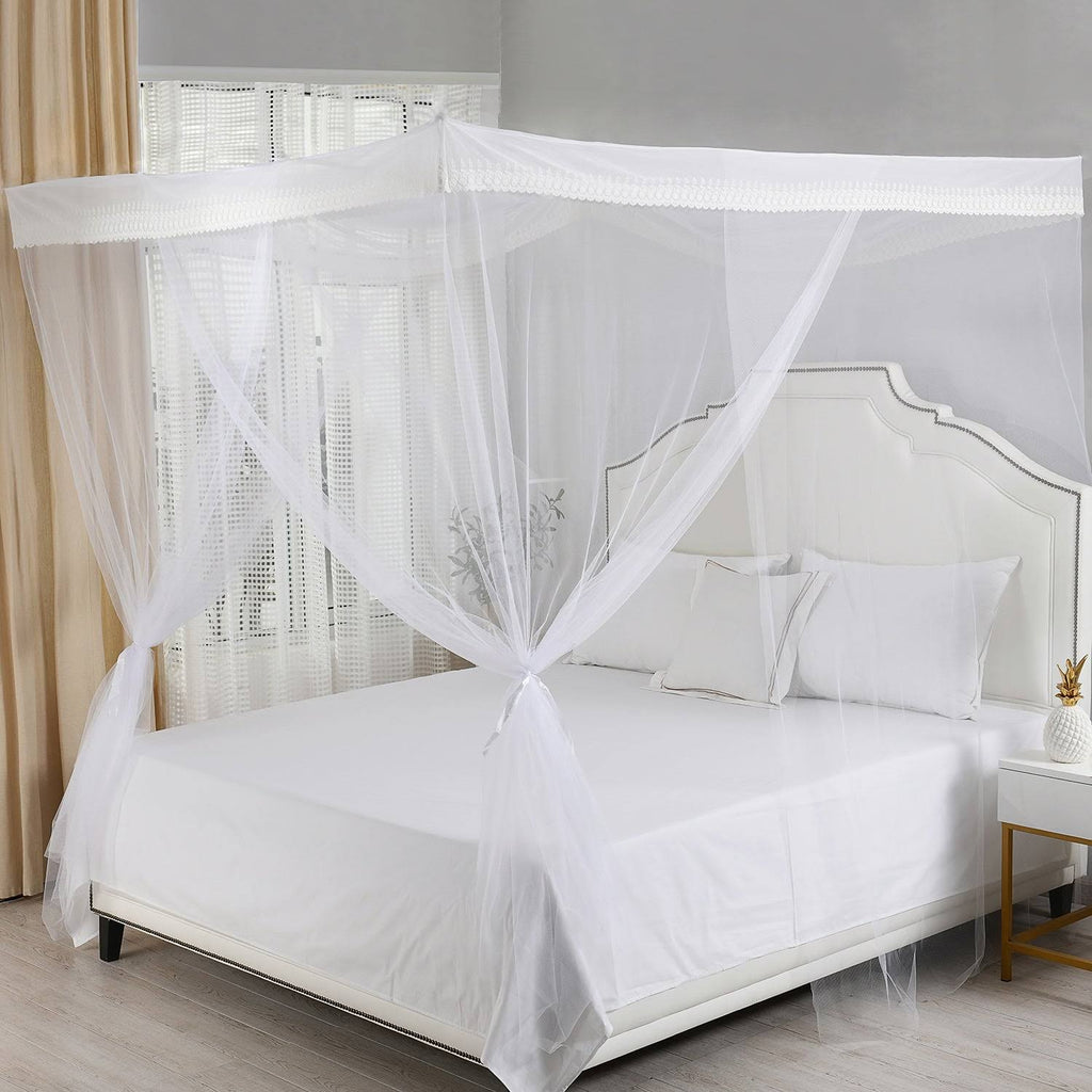 4-Post Hanging Sheer Mosquito Bed Canopy I72280