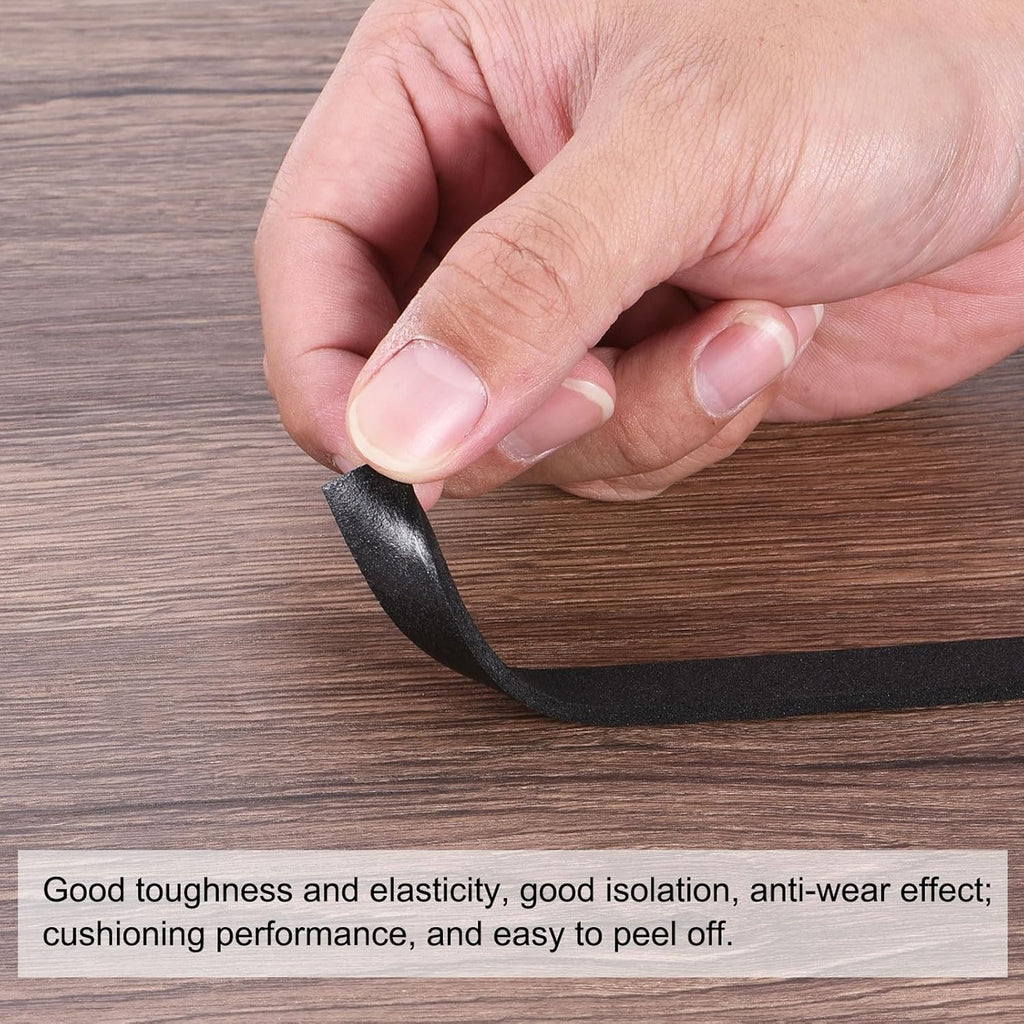 5m/16.4ft White Sealing Foam Tape, 15mm Wide 3mm Thick Single Sided Weather Stripping P8263