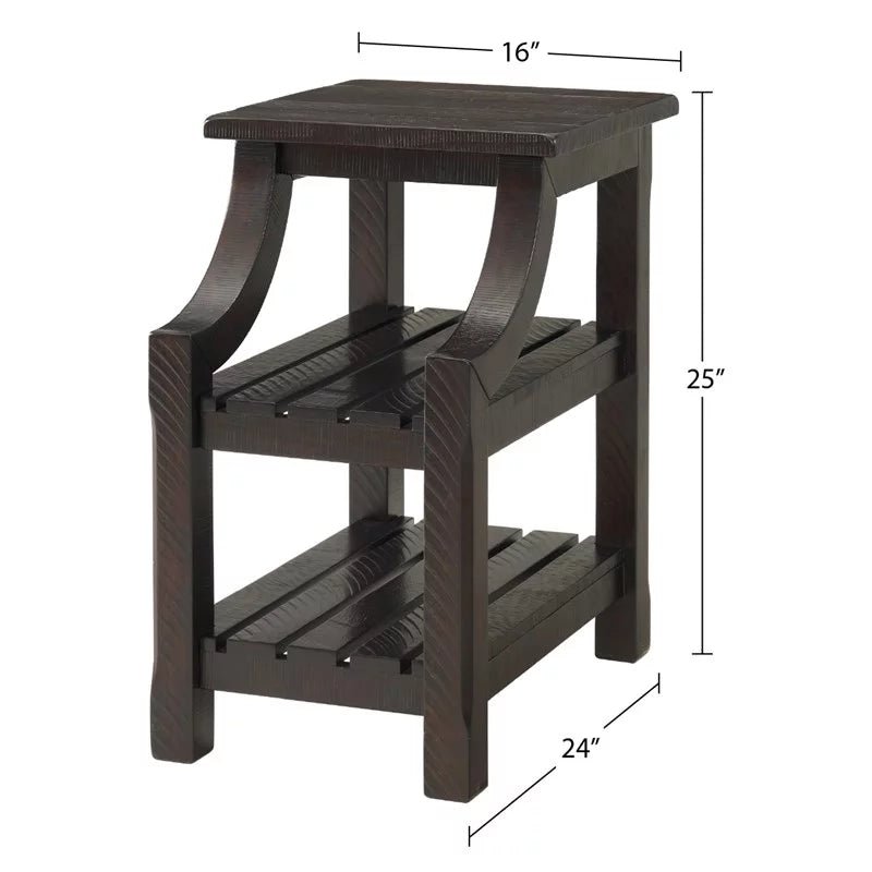 Espresso Coffee Table and Chairside Table Set J20928