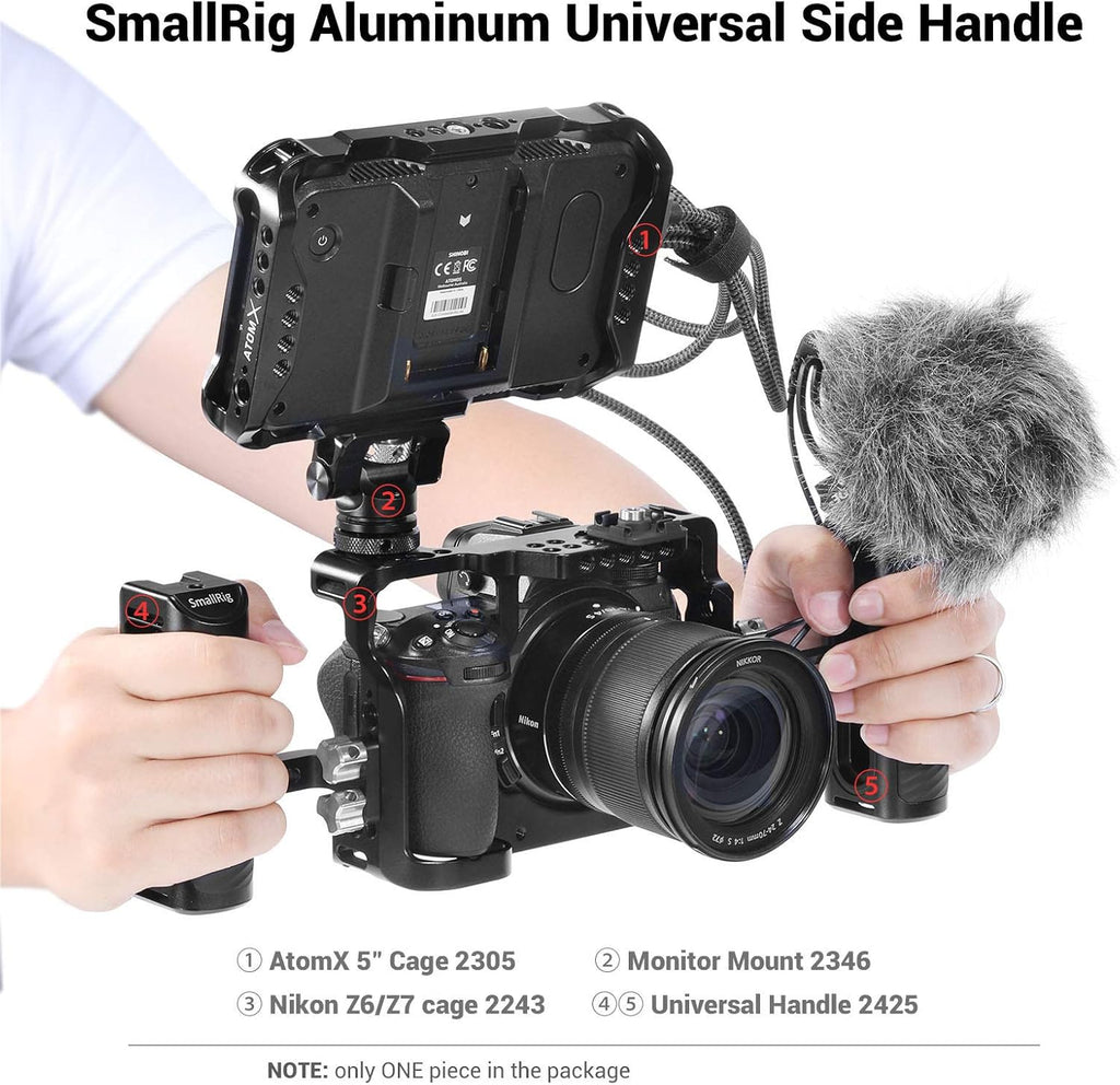 Aluminum NATO Side Handle Grip with Cold Shoe Mount E88706