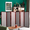 Folding Room Divider, 6 Panels, Rosewood M7897