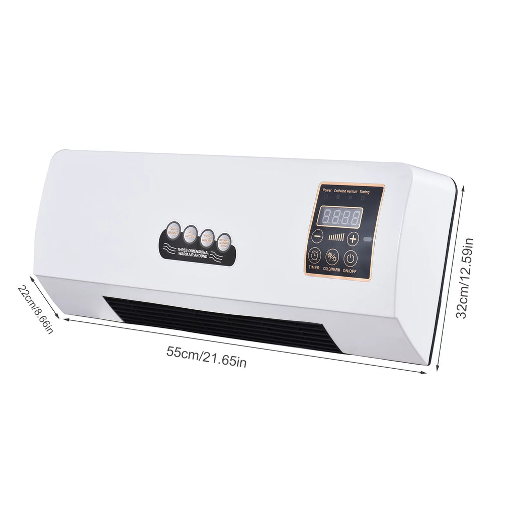 1800W 2-in-1 Electric Heater and Air Conditioner Combo H468