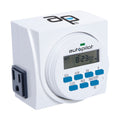 7 Day 8 Programs Dual Outlet Indoor Digital Programmable Timer V89509