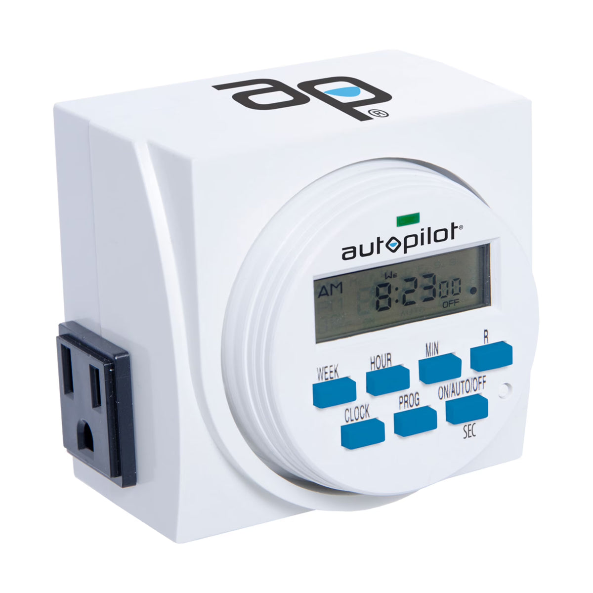 7 Day 8 Programs Dual Outlet Indoor Digital Programmable Timer V89509