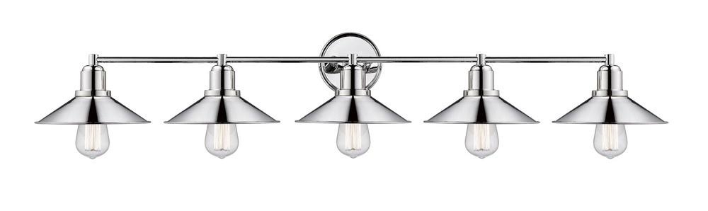 Polished Nickel 5 Light Vanity V4976