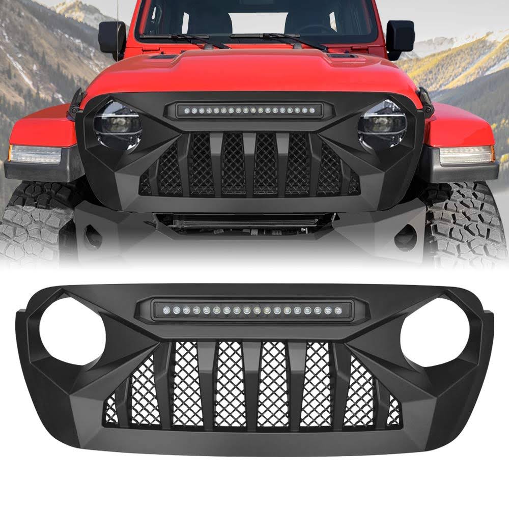 ABS Front Grill Cover with LED J821