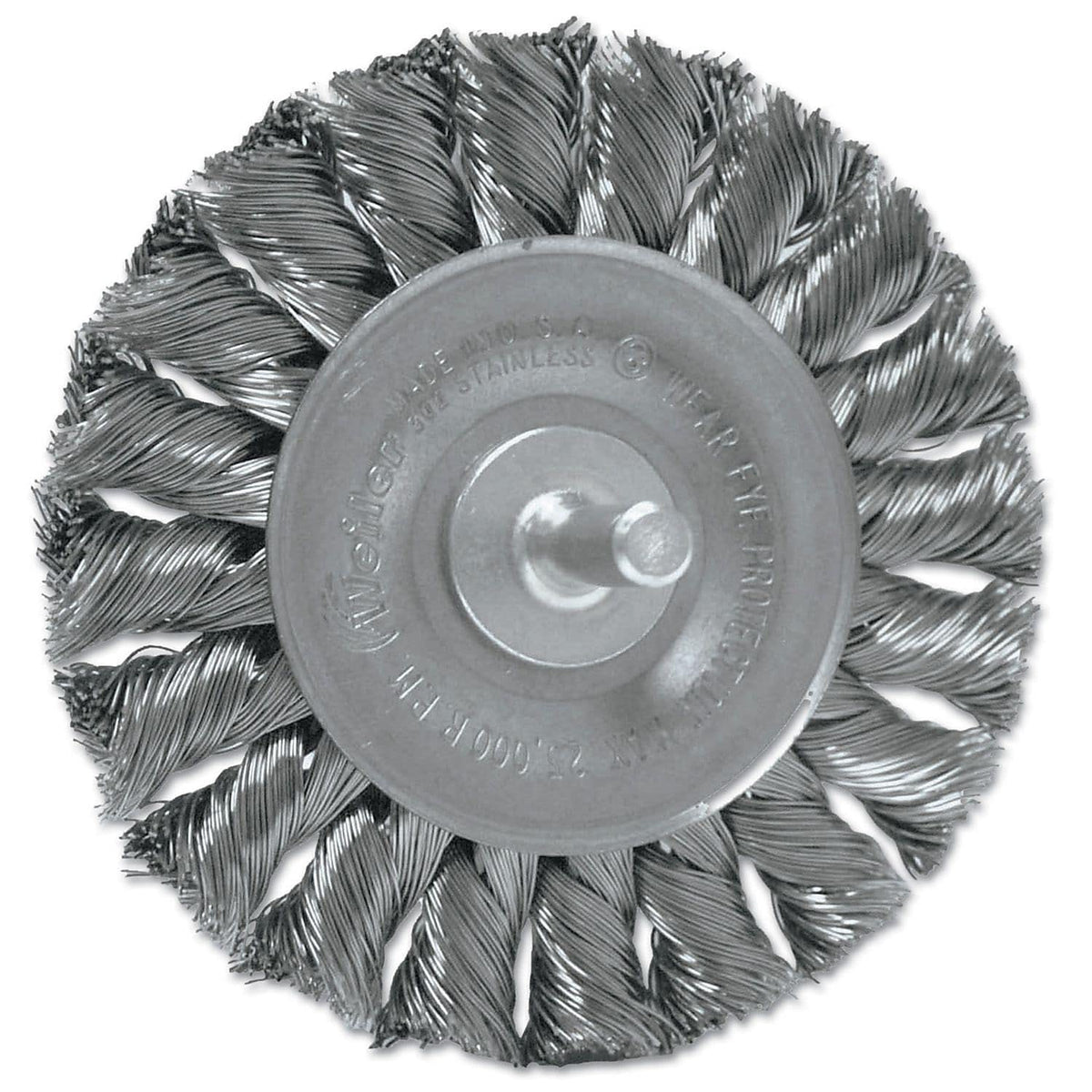 3 1/4" x 3/8" Stainless Steel Twist Knot Wire Wheel Q2361