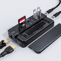 10-in-1 USB-C Hub Docking Station with HDMI, 100W Power Delivery J93856