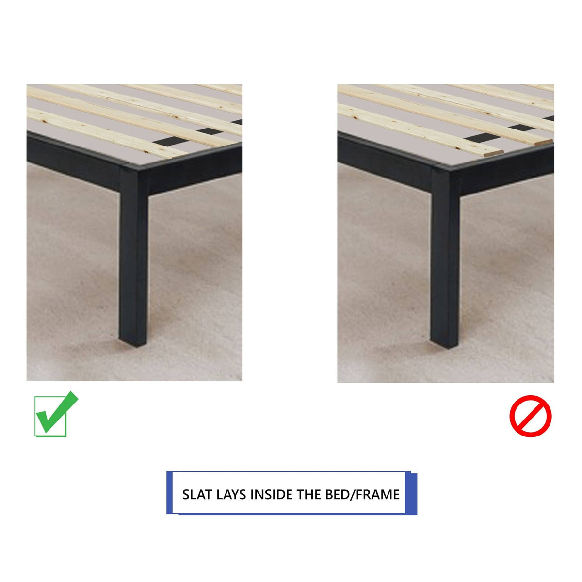 Twin XL Heavy Duty Wooden Mattress Support Bed Slats Z9406