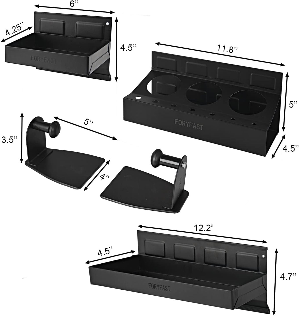 Magnetic Toolbox Tray Set, 4-piece, Pack of 2 T9749