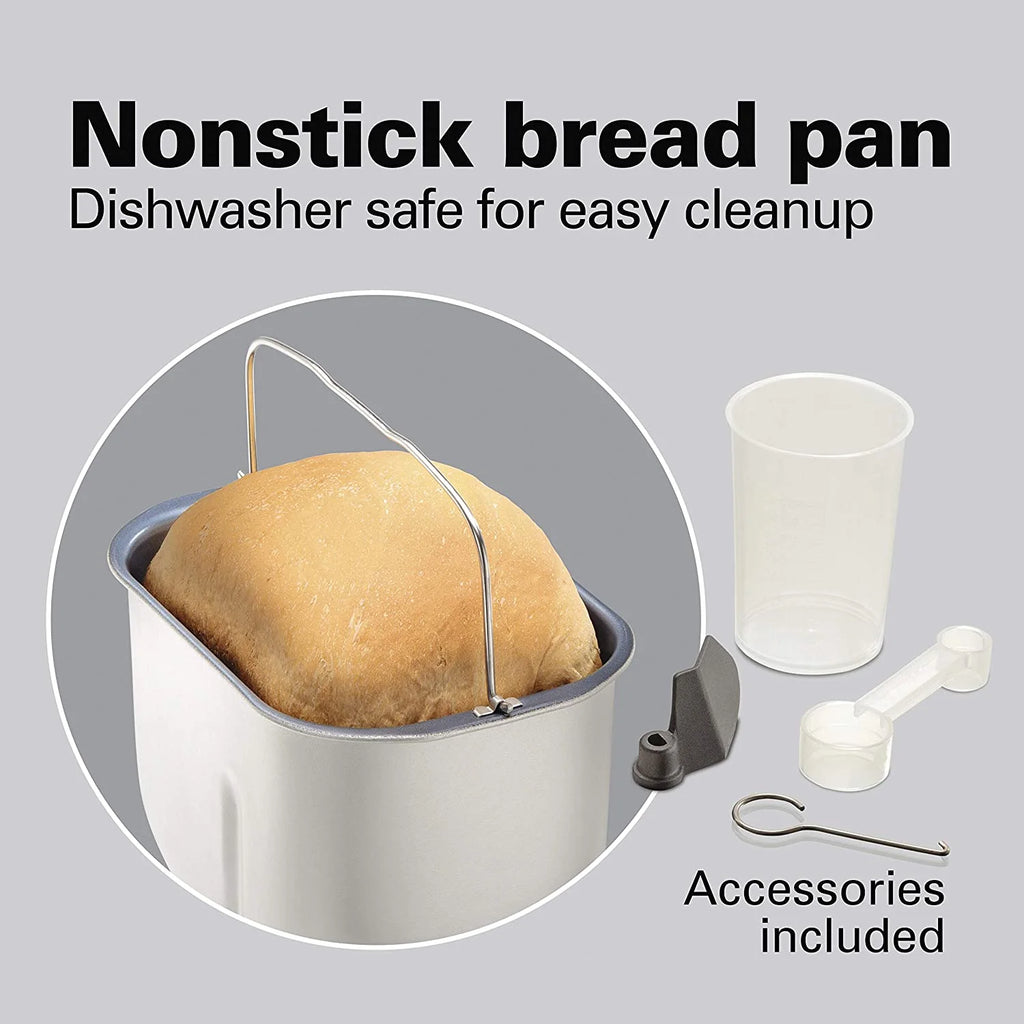 Bread Maker Machine with Auto Fruit and Nut Dispenser, 2 lb. Loaf Capacity, 14 Programmable Settings Z34081