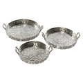 Silver Aluminum Tray (Set of 3) L6204