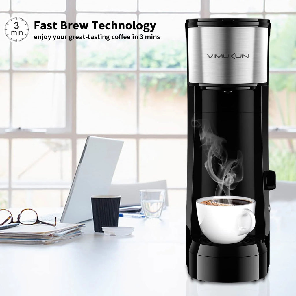 Single Serve Coffee Maker with 6 to 14oz Reservoir, Mini Size J6765