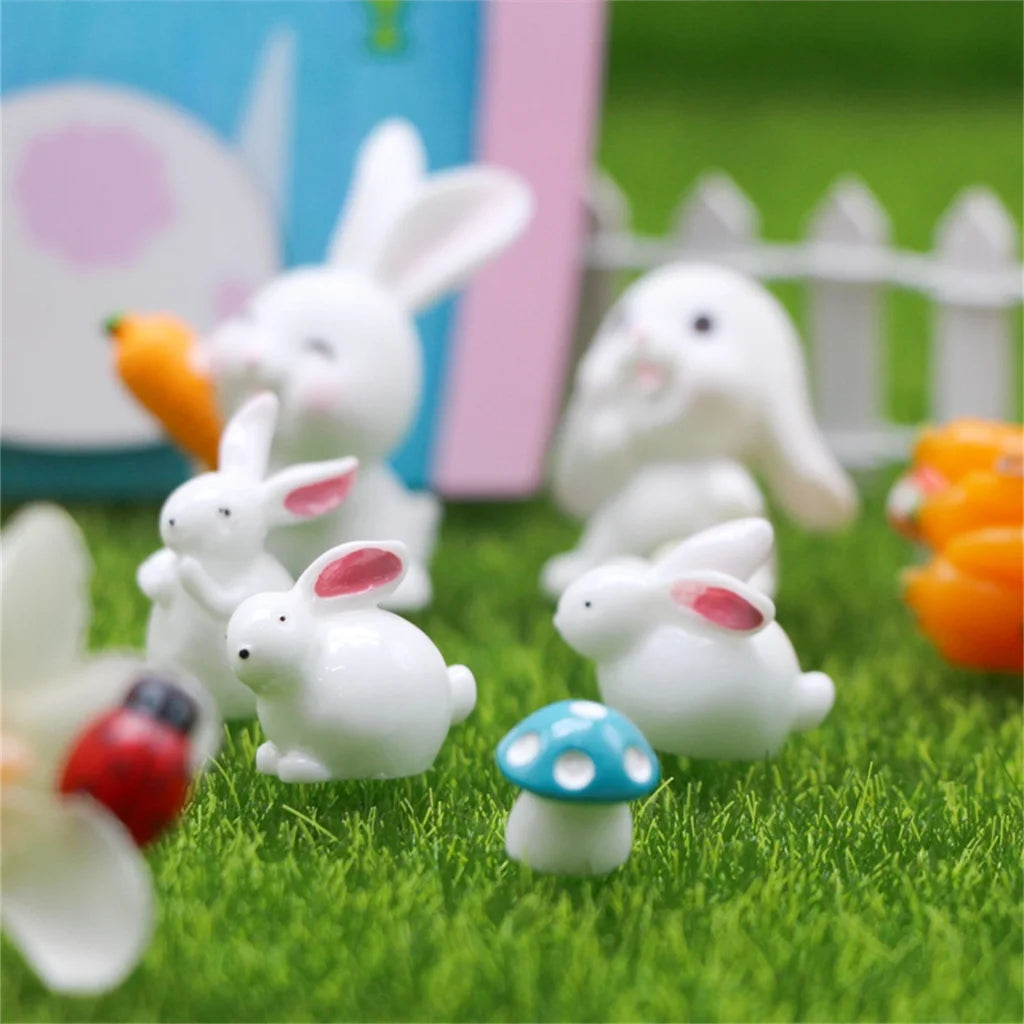 Dollhouse Miniature Easter Rabbit Garden Chick Door T92400