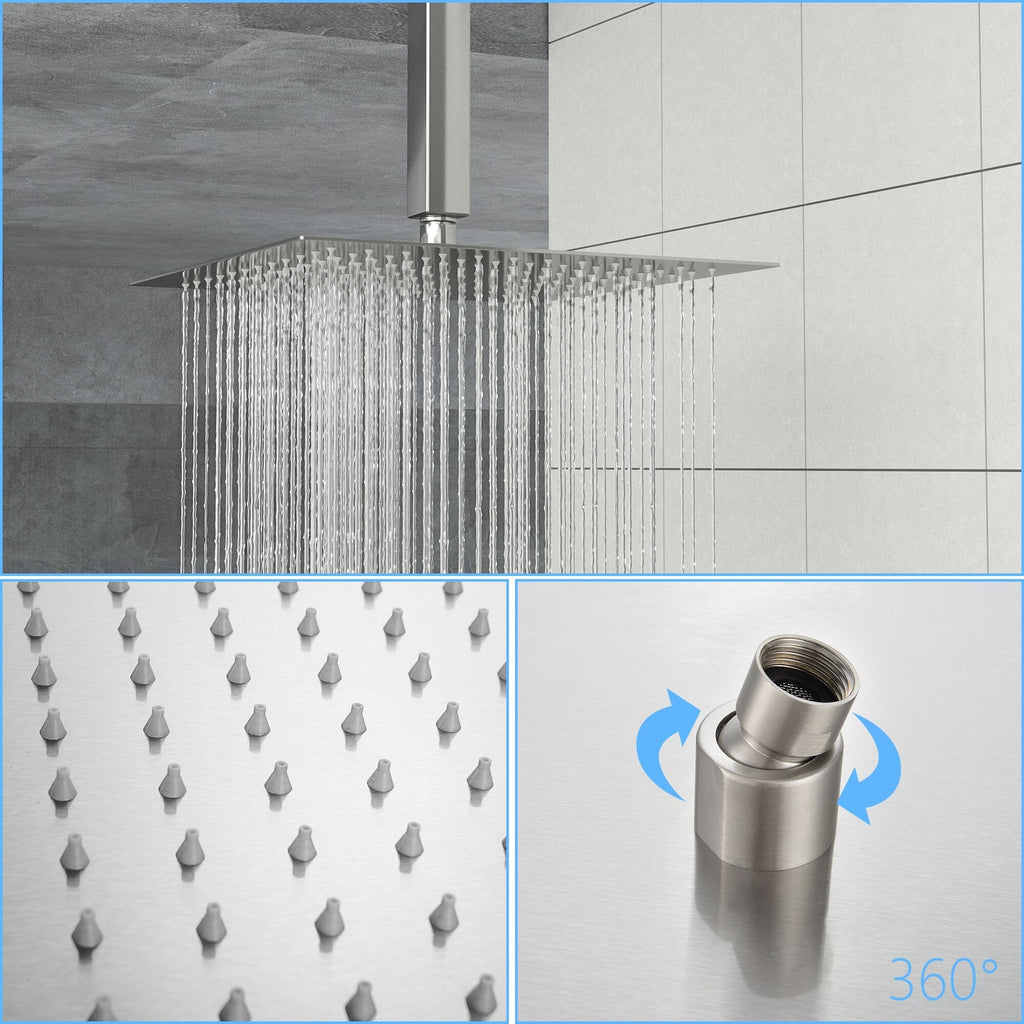 16" Rain Showerhead Shower System with Slide Bar J351724