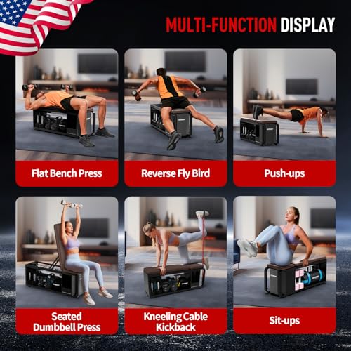 Adjustable Weight Bench with Leg Extension and Preacher Pad A69596