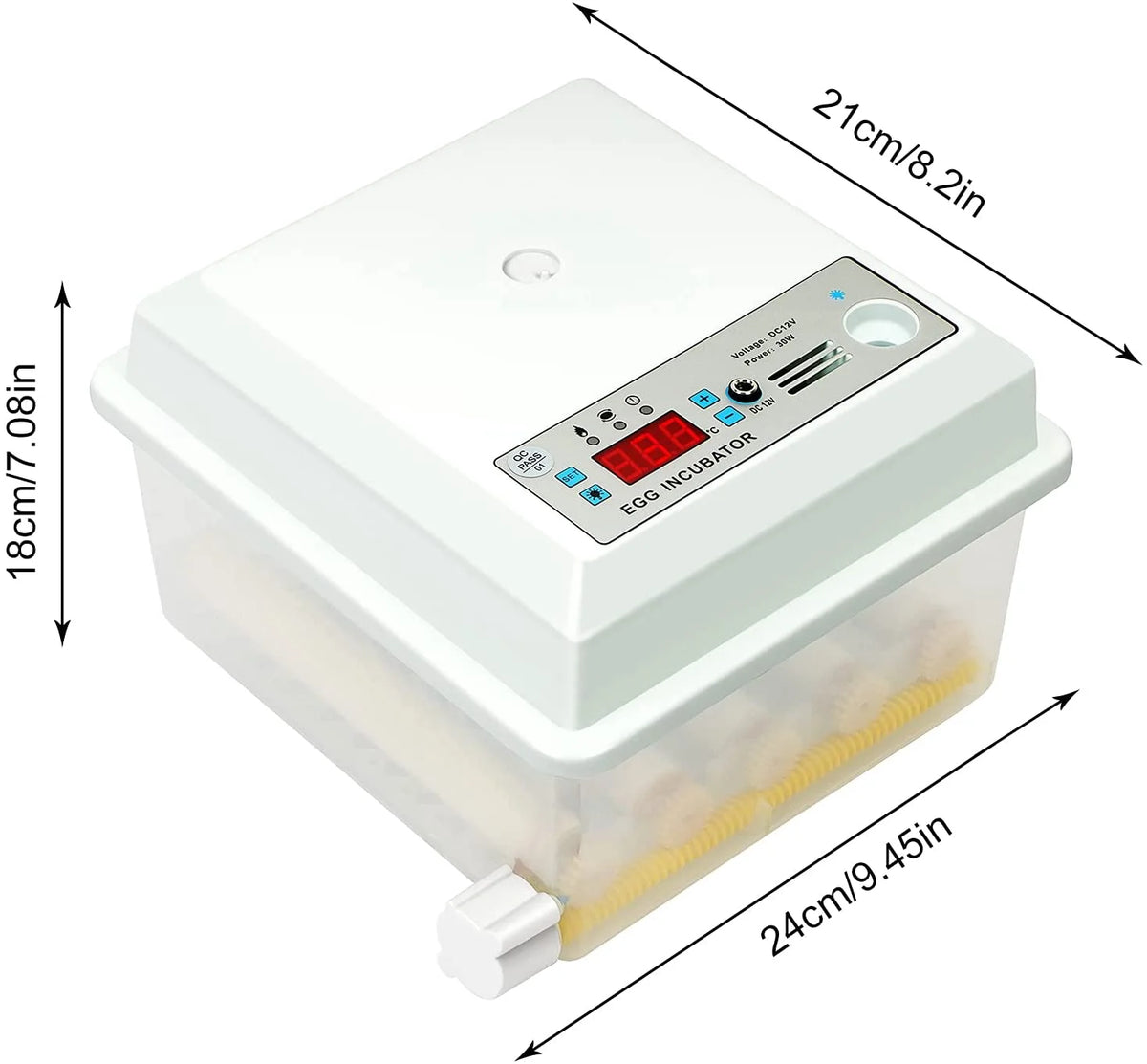 16 Eggs Incubator with Automatic Egg Turner D241354