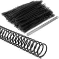 Black Spiral Binding Coils, Plastic Spines for 110 Sheets (12 in, 14mm, 4:1 Pitch, 100 Pack) E41401