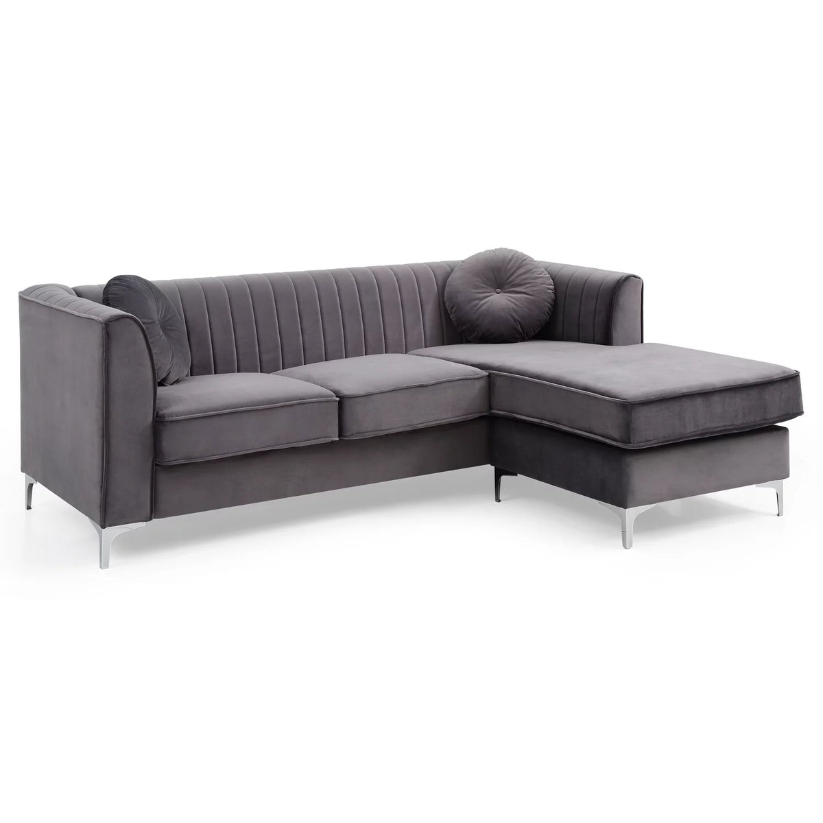 Gray Sofa Chaise Q76937