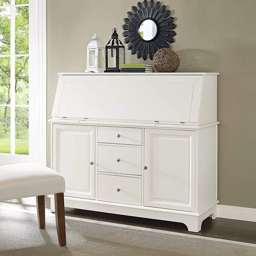White Secretary Desk W58635