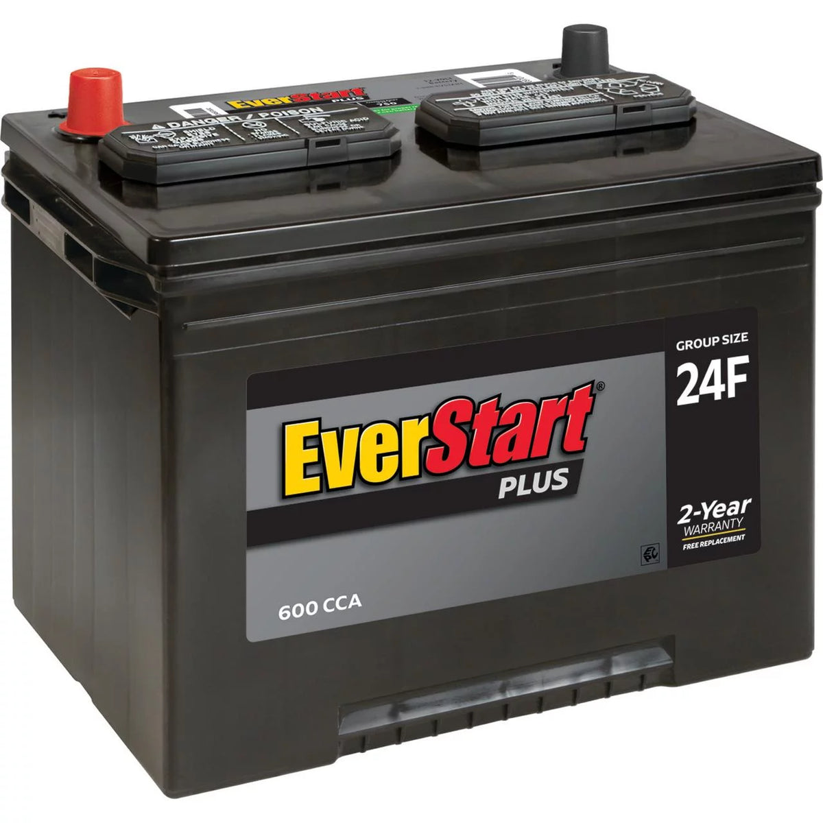 Lead Acid Automotive Battery Group Size 24F 12 Volt 600 CCA I421342