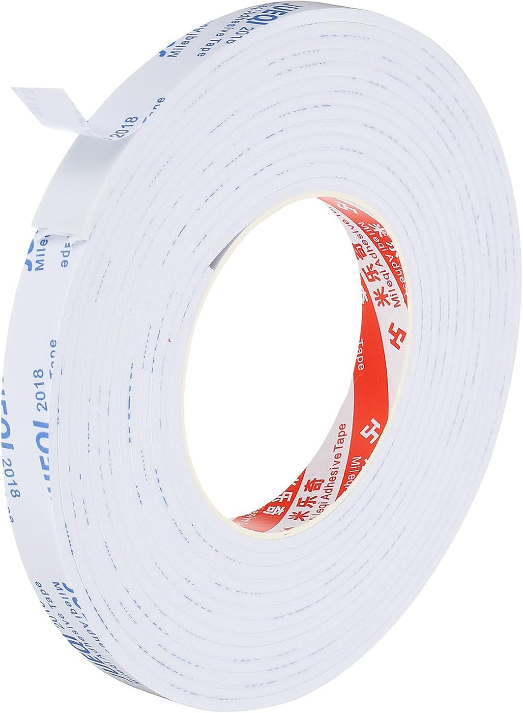 5m/16.4ft White Sealing Foam Tape, 15mm Wide 3mm Thick Single Sided Weather Stripping P8263