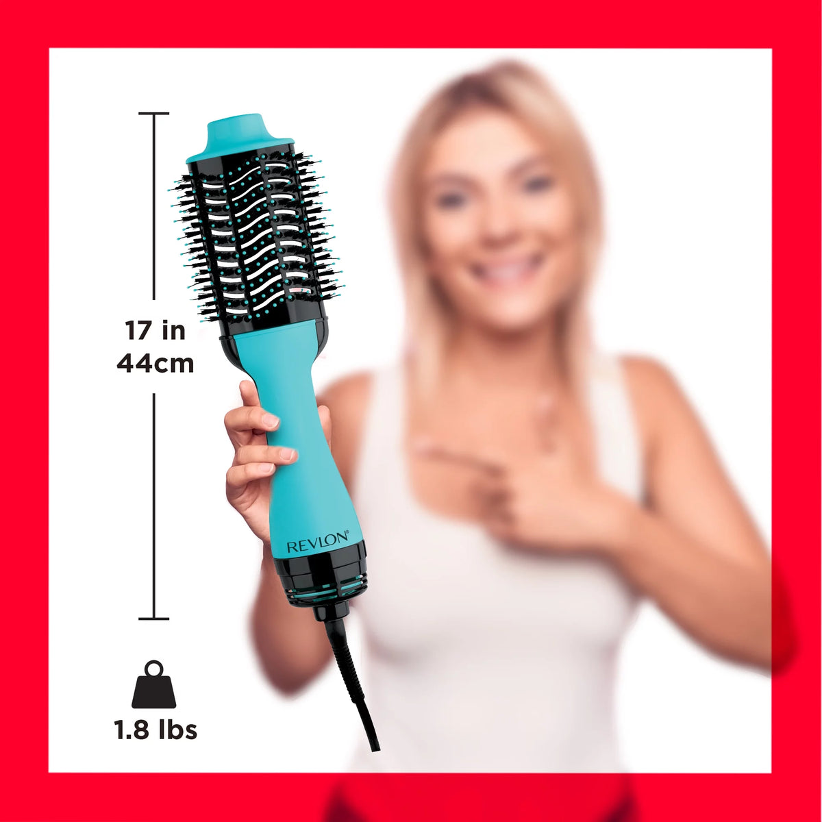 Mint Ceramic Hair Dryer and Hot Air Brush B9323