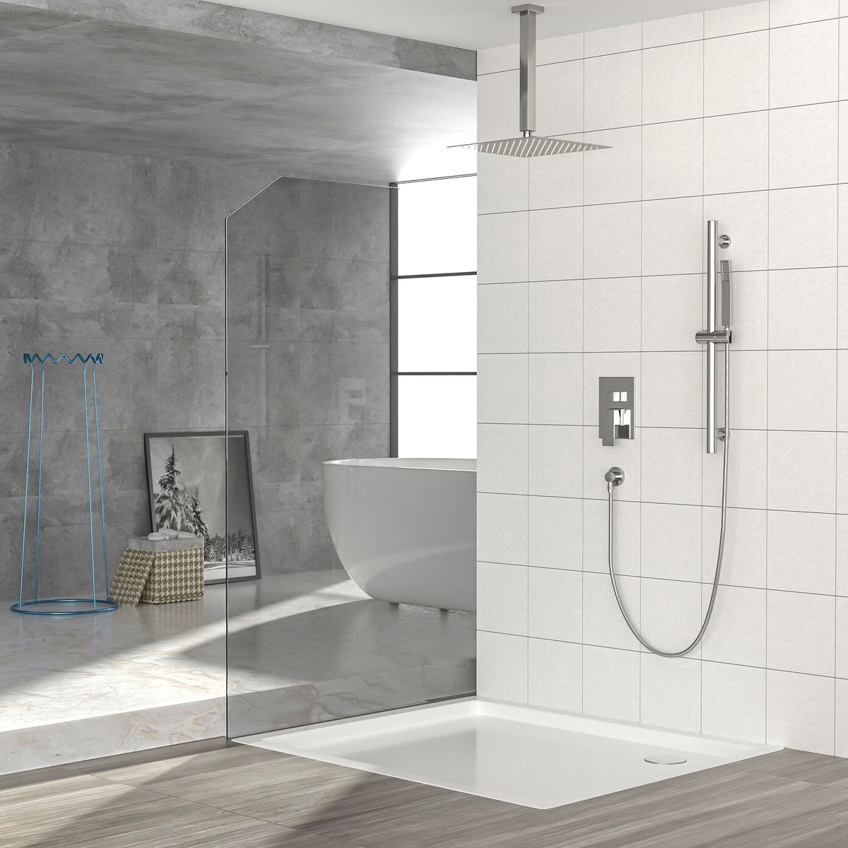 16" Rain Showerhead Shower System with Slide Bar J351724