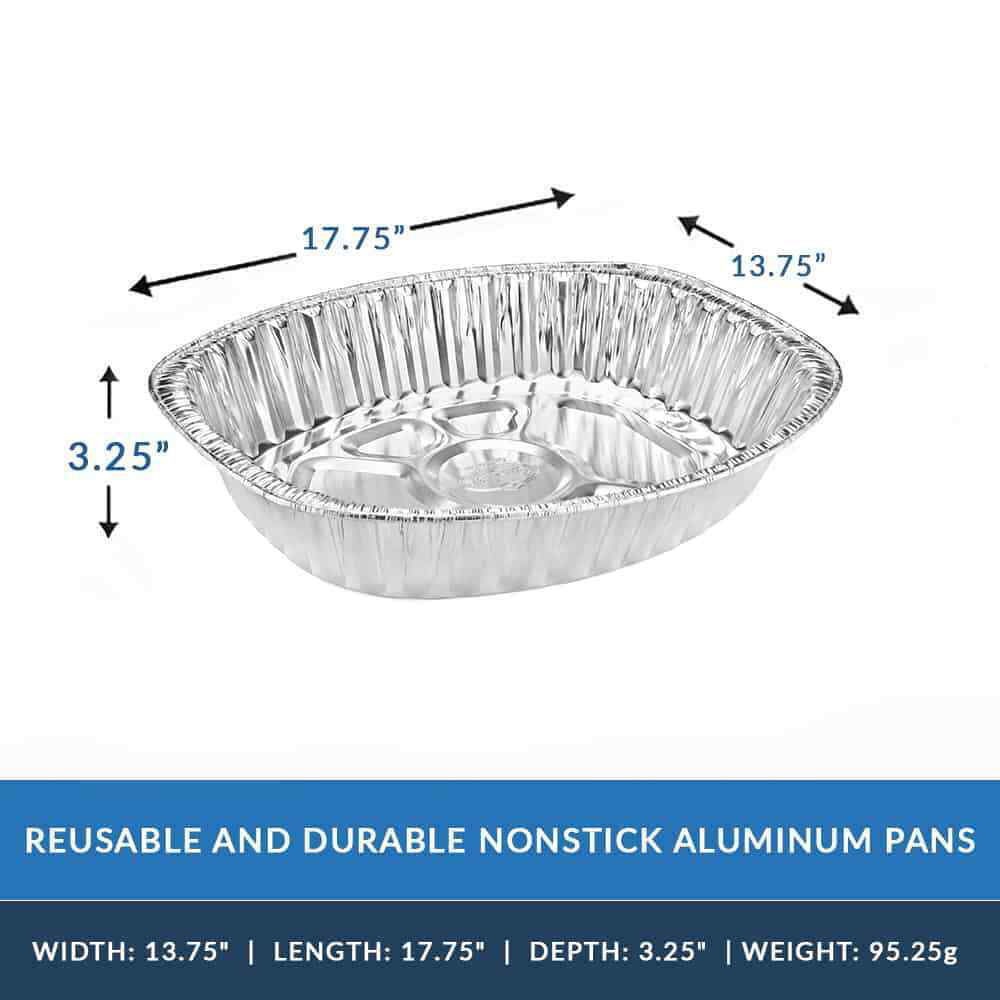 40 Disposable Non Stick Aluminum Roasting Pan R703481