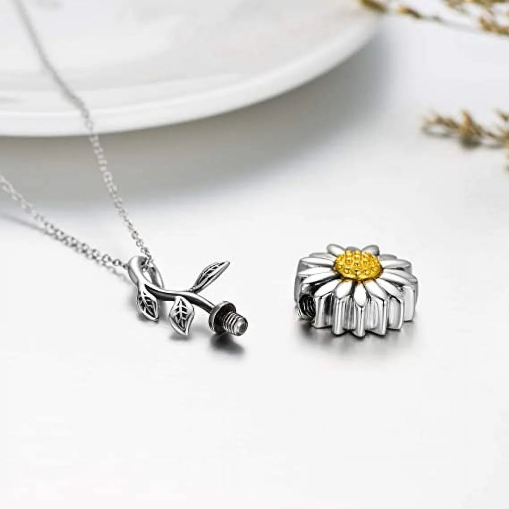925 Sterling Silver Urn Necklace Pendant Locket A30647