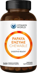 Chewable Papaya Enzymes Tablets, 500 Count J8687