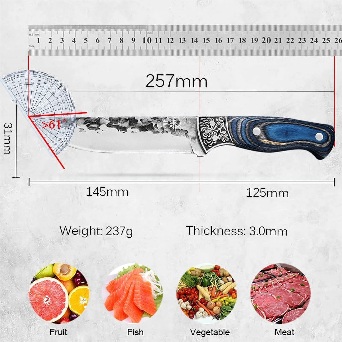 Boning Knife Meat Cutting Cleaver W67838