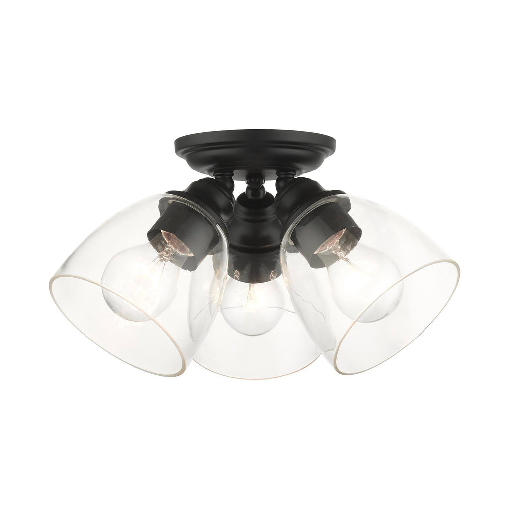 Black Flush Mount Light R982088