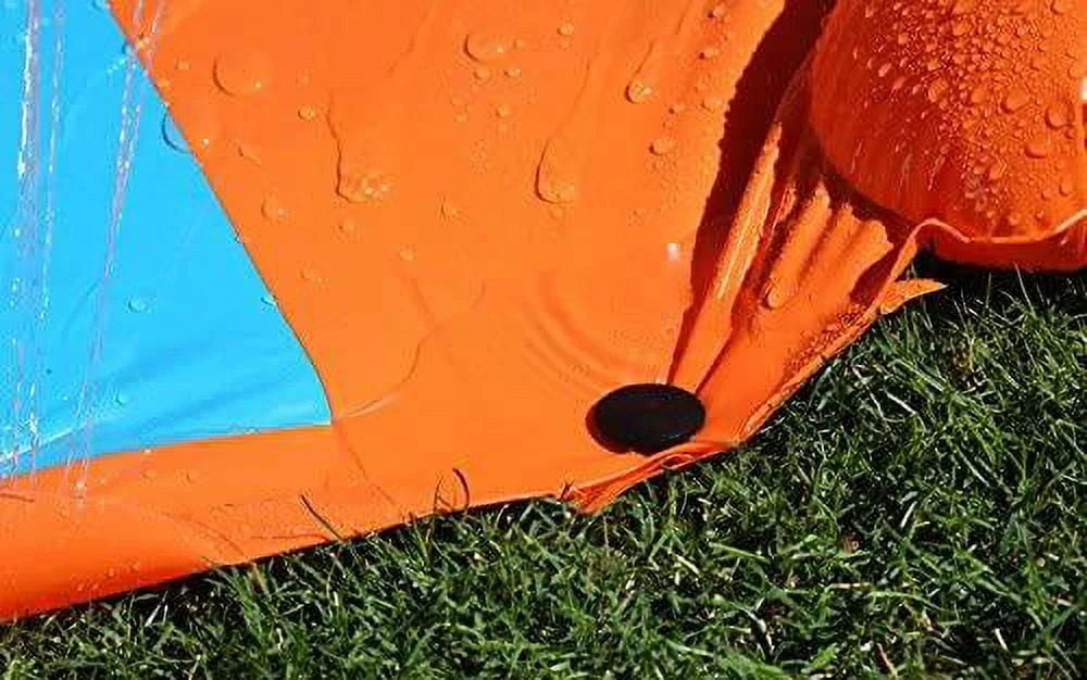 18' Triple Lane Water Slide with Ramp S5242