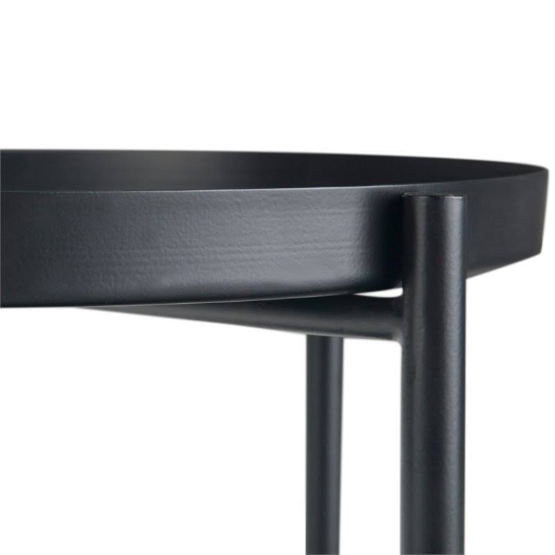 Black Metal End Table V711