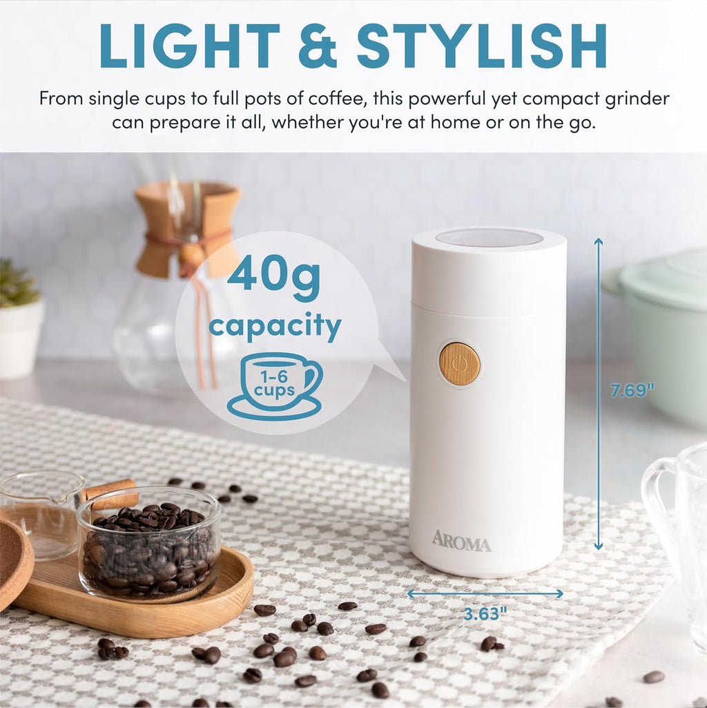 White 40g Mini Electric Coffee Grinder I430