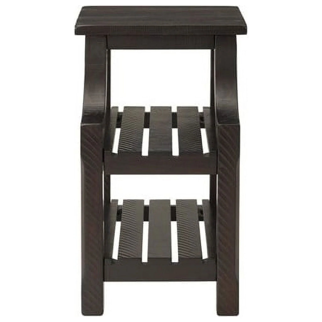 Espresso Coffee Table and Chairside Table Set J20928